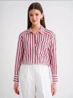 Foto van product MixRay Blouse bourgogne / wit