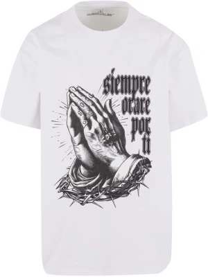 Foto van product MJ Gonzales Shirt 'Pray for you' zwart / wit