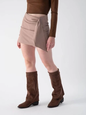 Foto van product MND Rok 'Viscose miniskirt shorts' lichtbeige