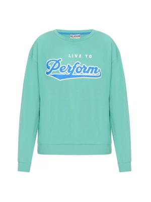 Foto van product Mo ATHLSR Sweatshirt 'Back To School' turquoise / hemelsblauw / wit