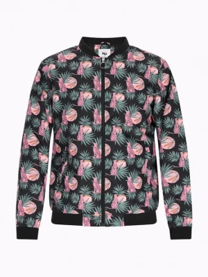 Foto van product MO Tussenjas groen / lila / zwart
