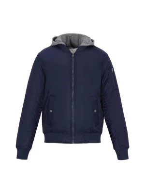 Foto van product MO Winterjas navy / grijs gemêleerd