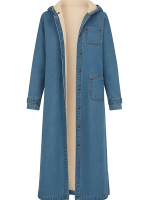 Foto van product MODAMIHRAM Wintermantel blauw denim