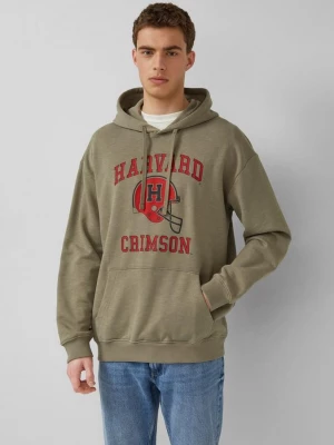Foto van product Modern fit sweatshirt met capuchon en college artwork s.Oliver olijfgroen