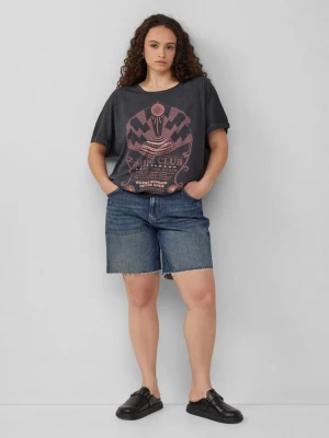 Foto van product Mom jeans / relaxed fit / high rise QS blauw
