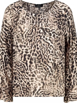 Foto van product monari Blouse taupe / cappuccino / zwart