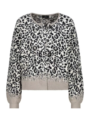 Foto van product monari Gebreid vest taupe / zwart / natuurwit