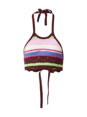 Foto van product Monki Gebreide top blauw / appel / rosa / bordeaux / offwhite