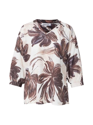 Foto van product MORE & MORE Blouse blauw / rosa / bordeaux / offwhite