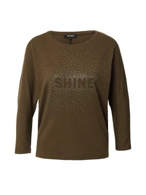 Foto van product MORE & MORE Shirt 'Dolman' olijfgroen / zilver