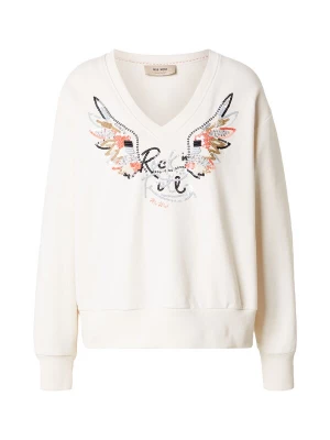 Foto van product MOS MOSH Sweatshirt 'MMCosette' ecru / bruin / oranje / zwart