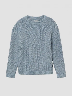 Foto van product Mottled gebreide trui in een losse pasvorm met label patch s.Oliver blauw