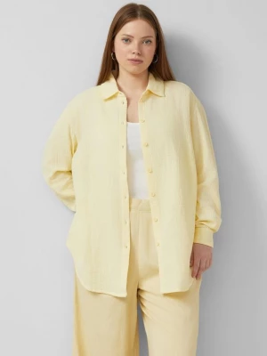 Foto van product Mousseline blouse met schouders QS blauw