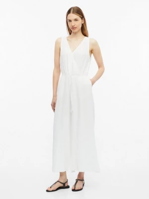 Foto van product Mousseline jumpsuit met elastiek in de taille s.Oliver wit