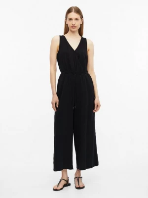 Foto van product Mousseline jumpsuit met elastiek in de taille s.Oliver zwart