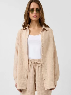 Foto van product Mousseline overhemd blouse QS beżowy
