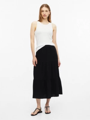 Foto van product Mousseline rok in midi lengte s.Oliver zwart