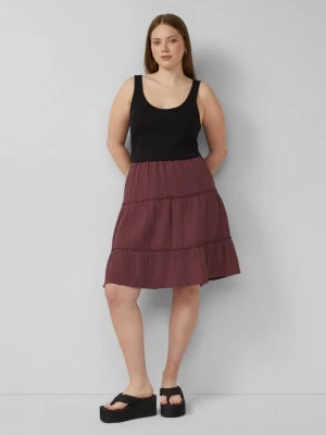 Foto van product Mousseline rok met volants QS rood