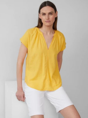Foto van product Mouwloze blouse van linnenmix in een relaxte pasvorm s.Oliver geel
