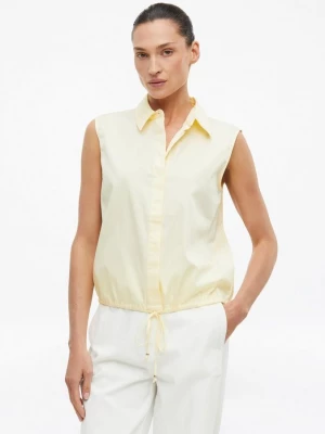 Foto van product Mouwloze popeline blouse met verstelbare zoom s.Oliver geel