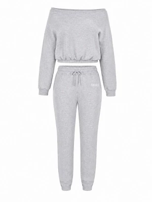 Foto van product Mowi Fit Joggingpak 'Off-Shoulder Joggingpak' grijs