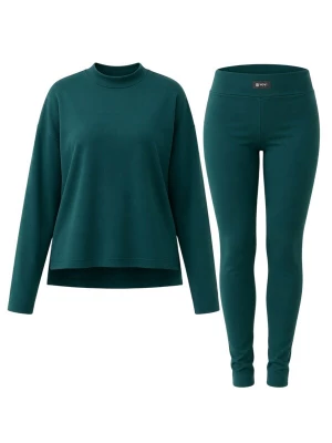 Foto van product Mowi Fit Trainingspak 'Lange Mouwen Legging Set' petrol