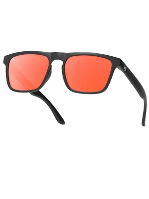 Foto van product Mowmow Sportzonnebril 'MowMow Thor Sunglasses - Polarized - Men - Women - Black' oranje