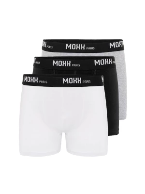 Foto van product Moxx Paris Boxershorts grijs gemêleerd / zwart / wit