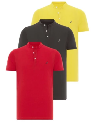Foto van product Moxx Paris Shirt geel / donkergrijs / knalrood
