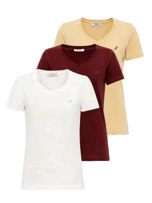 Foto van product Moxx Paris Shirt lichtgeel / bourgogne / wit