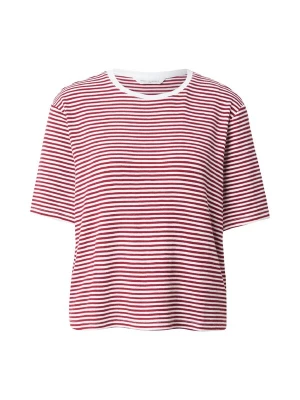 Foto van product MSCH COPENHAGEN Shirt 'Jana' bloedrood / wit