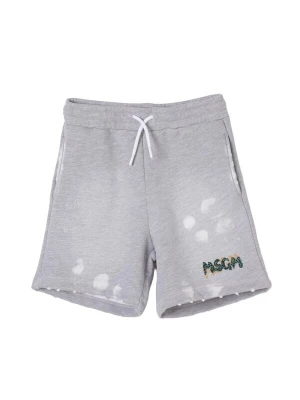 Foto van product MSGM Broek 'Bermuda felpa grigio per bambino' grijs