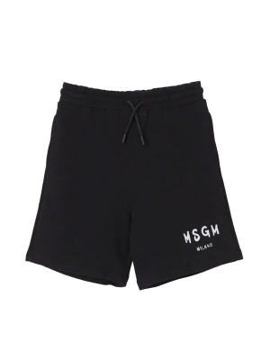 Foto van product MSGM Broek 'Bermuda felpa nero per bambino' zwart