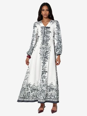 Foto van product MSN Collection Jurk antraciet / wit
