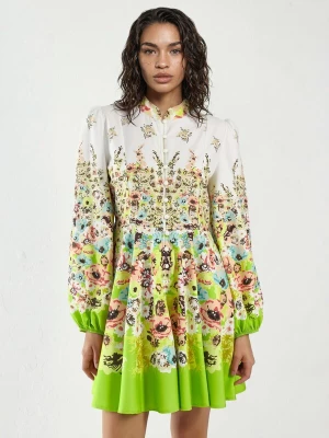 Foto van product MSN Collection Jurk groen / wit