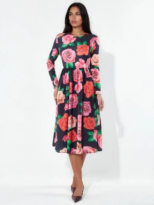 Foto van product MSN Collection Jurk jade groen / pink / rood / zwart