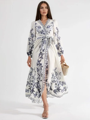 Foto van product MSN Collection Jurk opaal / zwart / wit