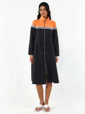 Foto van product MSN Collection Jurk oranje / zwart / wit