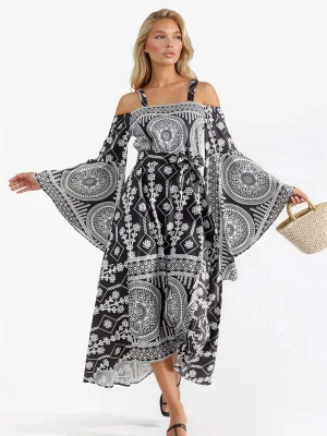 Foto van product MSN Collection Zomerjurk zwart / wit