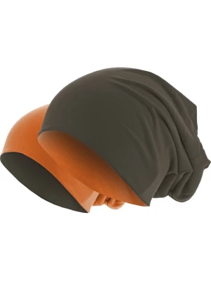 Foto van product MSTRDS Muts chocoladebruin / mandarijn