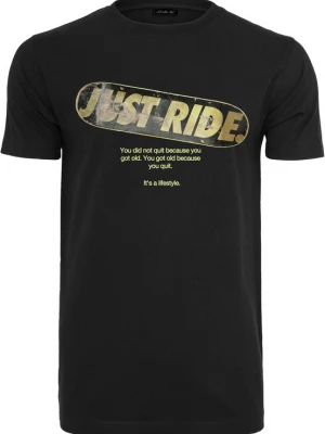 Foto van product MT Men Shirt 'Just Ride' mosterd / taupe / zwart