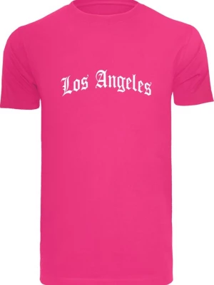 Foto van product MT Men Shirt 'Los Angeles' pink / wit