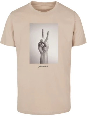 Foto van product MT Men Shirt 'Peace Sign' sand / grijs