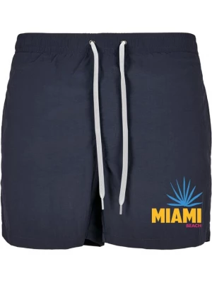 Foto van product MT Men Zwemshorts 'Miami' navy / geel / bloedrood
