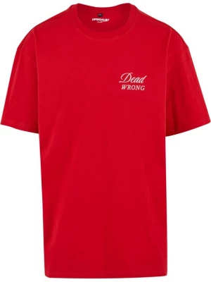 Foto van product MT Upscale Shirt 'Dangerous Grounds' bloedrood / zwart / wit