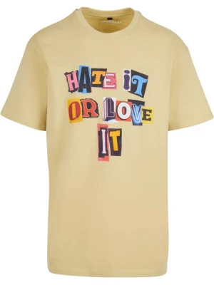 Foto van product MT Upscale Shirt 'Hate it or Love it' blauw / geel / pink / rood