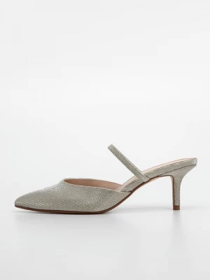 Foto van product Muiltjes met hak Dune London goudkleurig