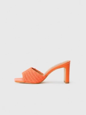 Foto van product Muiltjes met hak Dune London oranje