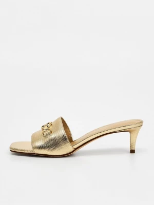 Foto van product Muiltjes met hak Michael Kors goudkleurig