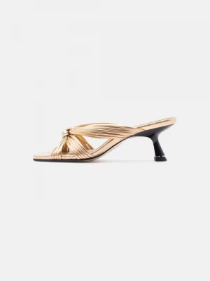 Foto van product Muiltjes met hak Souliers Martinez goudkleurig